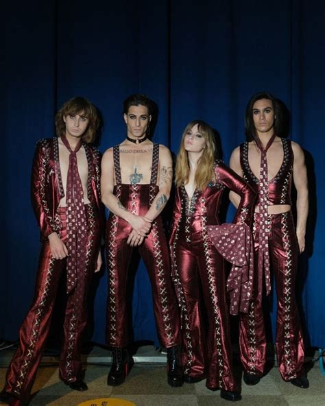 I Maneskin All Eurovision Con I Completi Metallizzati Cosa