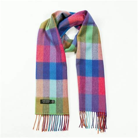 Luxury Merino Wool Scarf Rainbow Totally Irish Gifts