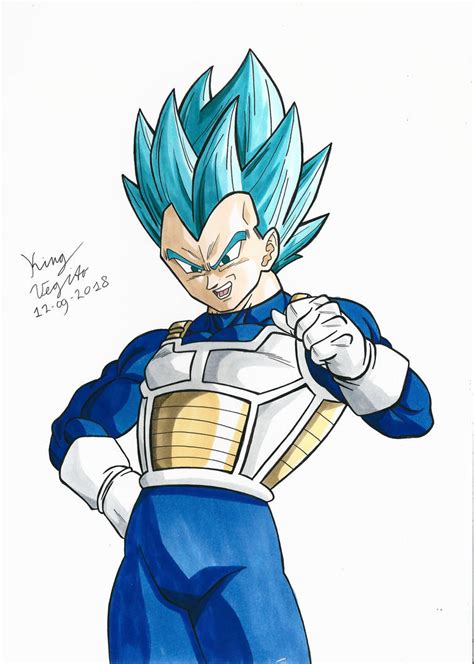 Vegeta Super Saiyan Blue Dragon Ball Super Copics By Kingvegito On