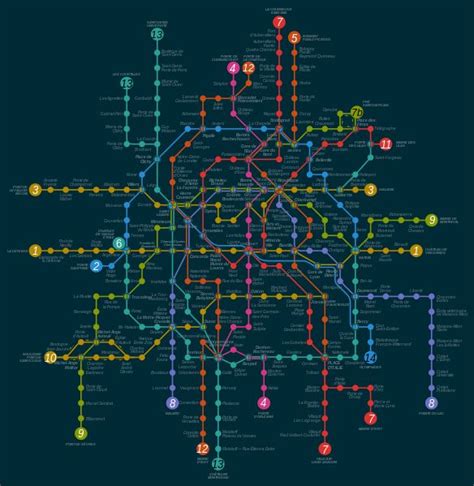 Filegeometric Map Of Paris Métrosvg Wikimedia Commons Paris Map