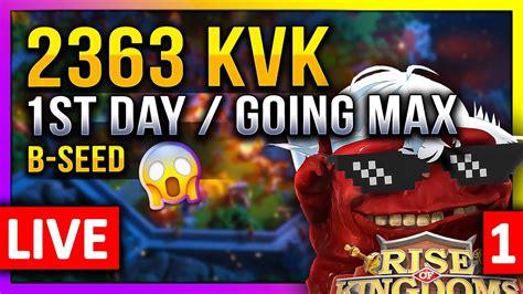 Kvk 2363 Day1 Max Tech Crafting Ring Checking Kingdoms 🏆 Live 🔴