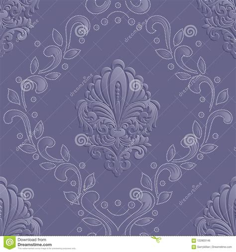 Vector Damask Seamless Pattern Element Classical Luxury Old Fashioned