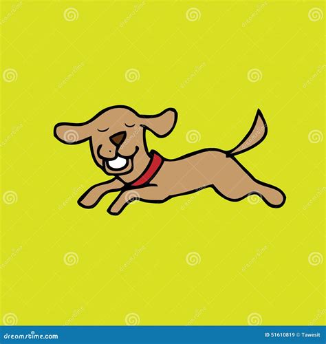 Dog jumping 2 stock vector. Illustration of domestic - 51610819