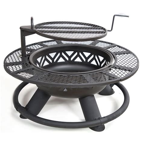 Lincoln Outfitters Steel Fire Pit With Bbq Grate Rural King