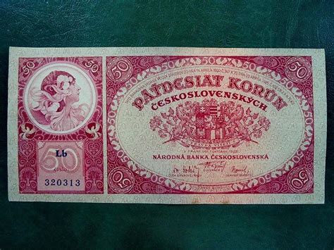 50 Korun 1929 Serie LbNeperforovana Vzacna Moc Hezka Aukro