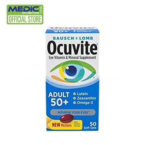 Bausch And Lomb Ocuvite Eye Vitamin Adult 50 50s By Medic Marketing Shopee Singapore