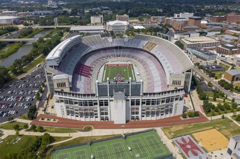 Aerial Views of Ohio Stadium on the Campus of Ohio State University ...