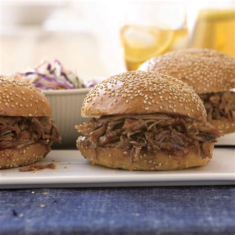 Slow Cooked Pulled Pork Sandwiches Recipe Epicurious