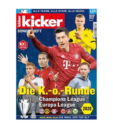 Kicker Sonderheft Champions League 202021 Merchandising