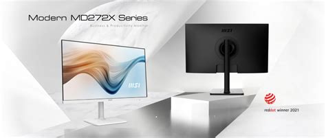 Msi Monitor Modern Md Xpw Ips Hz Speaker Usb C White