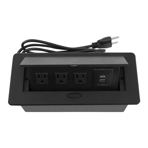 1x Pop Up Outlets W/ USB Ports Recessed Hidden Countertop Outlet Connectivit USA - This Nation