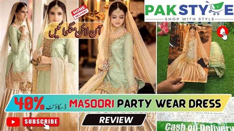 Fancy Masoori Party Wear Dress Designs Pakistani Bridal Wedding