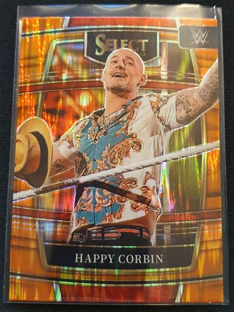 Panini Wwe Select Blaster Base Parallel Concourse Orange Flash