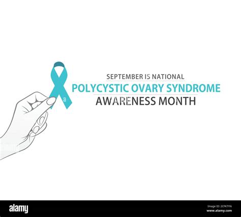 Vector Illustration Of Polycystic Ovary Syndrome Awareness Month Poster