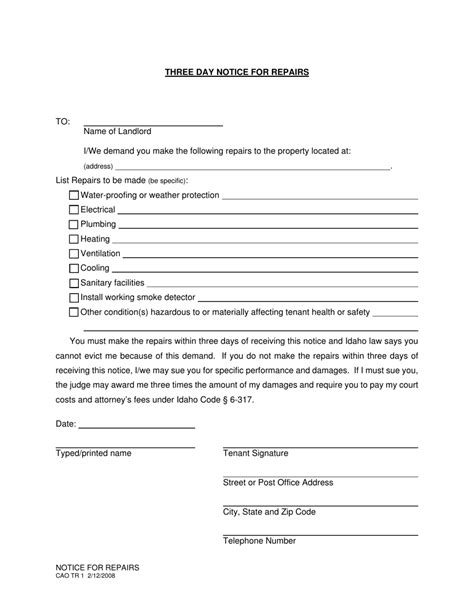 Form Cao Tr1 Fill Out Sign Online And Download Fillable Pdf Idaho