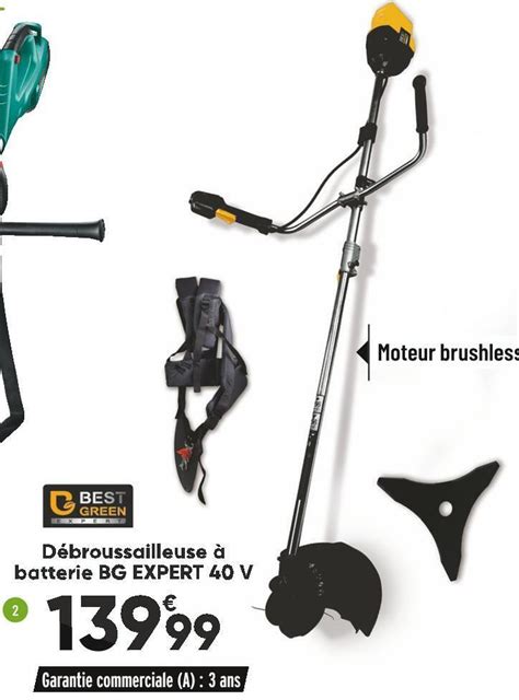 Promo Bestgreen débroussailleuse à batterie bg expert 40 v chez Bricorama