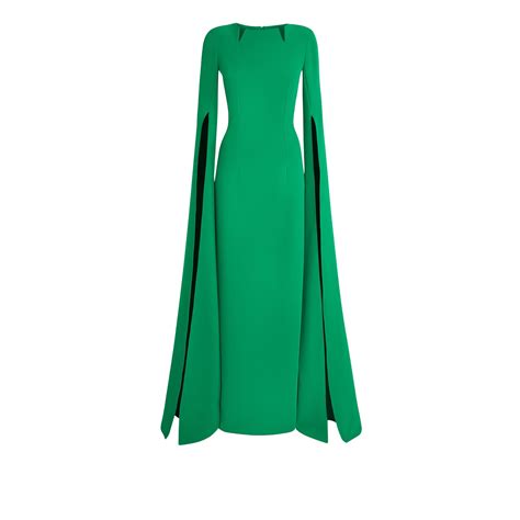 Safiyaa Talin Emerald Long Dress Luxury Ready To Wear Coveti