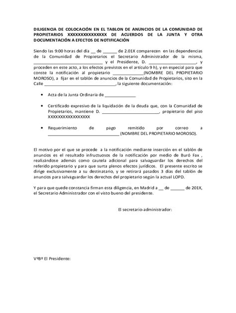 Completable En L Nea Anlisis Prctico De Las Actas De Las Juntas De