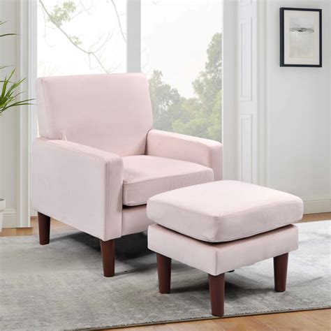 Comfy Living | Plush Armchair with Stool | Studio