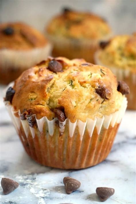 Healthy Chocolate Chip Zucchini Muffins My Gorgeous Recipes