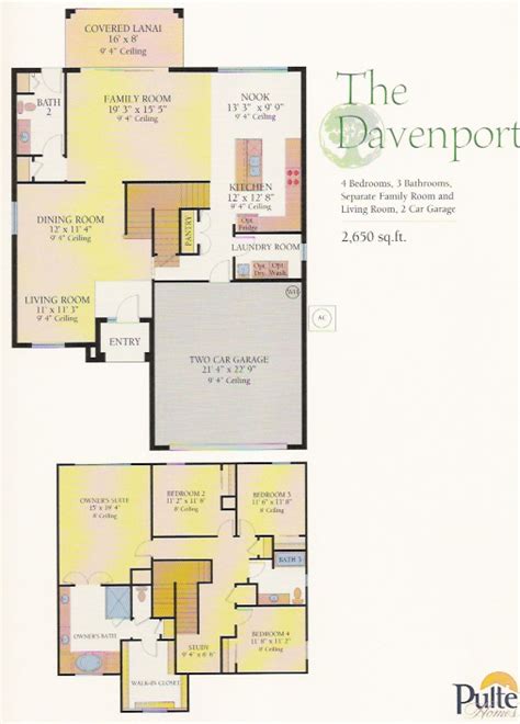 Pulte Townhome Floor Plans