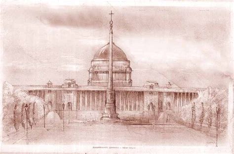 Rashtrapati Bhavan (President House), New Delhi Fine Art Print - Art & Paintings, Architecture ...