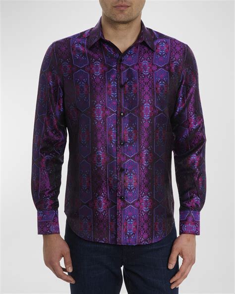 Robert Graham Men S The Mosaic Limited Edition Sport Shirt Neiman Marcus