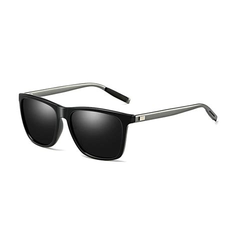 Aluminum Magnesium Polarized Sunglass For Men Black