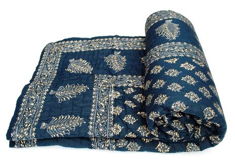 Buy Shopping Store Double Bed Size Jaipuri Pure Cotton Quilt Razai Hand