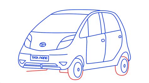 How To Draw Tata Nano Step By Step 13 Easy Phase