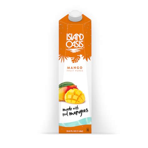 Island Oasis Mango Puree Mix 1 Liter 12 Per Case