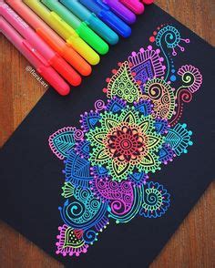 17 Gel Pen Art ideas | gel pen art, pen art, zentangle art