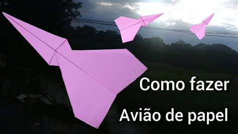 Como Fazer Um Avi O De Papel Jatinho Que Voa Muito R Pido Origami De