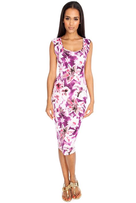 Sleeveless Orchid Print Dress £25 Dresses Print Dress Women