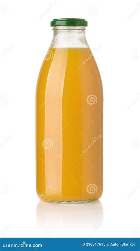 Glass Bottle Of Mango Juice Stock Image Image Of Fruit Delicious 236817615