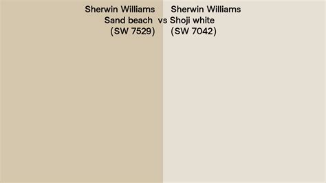 Sherwin Williams Sand Beach Vs Shoji White Side By Side Comparison