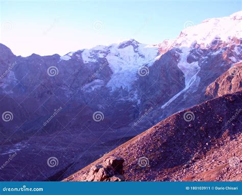 Monte Rosa Mountain stock image. Image of french, massiccio - 180103911