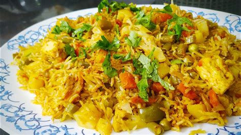 Mix Vegetable Pulao In Pressure Cooker Quick Pulao Recipe In Min