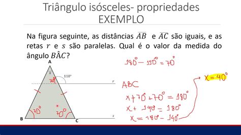 Triângulo Isósceles Propriedades Youtube