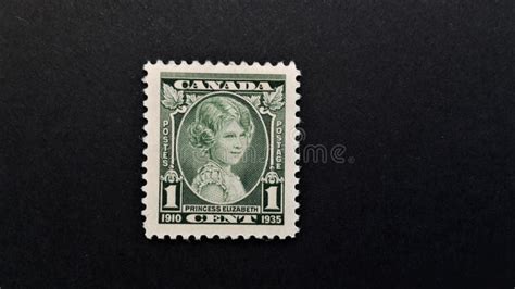 Old Canadian Postage Stamp C Editorial Stock Image Image Of