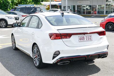 SOLD 2022 Kia Cerato GT In White Used Sedan Hillcrest QLD