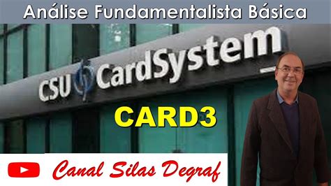 Card Csu Cardsystem S A An Lise Fundamentalista B Sica Prof Silas