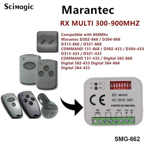 Smg 662 Universal Gate Garage Remote Control Receiver Rx Multi 300