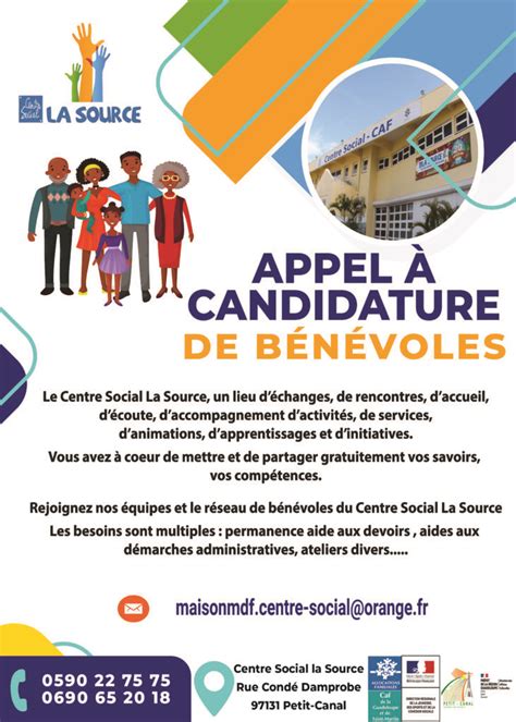 Appel Candidature De B N Voles Centre Social La Source