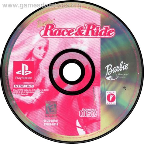 Barbie Race And Ride Sony Playstation Artwork Disc