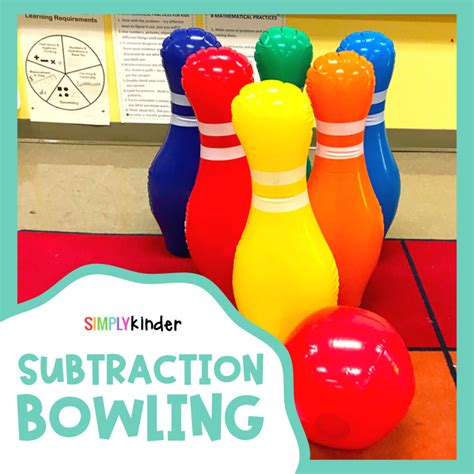 Subtraction Bowling - Simply Kinder