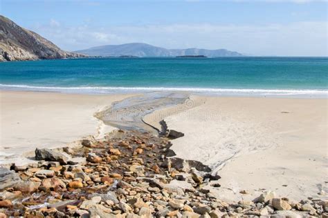 Keem Beach stock photo. Image of mountain, turquoise - 103799444