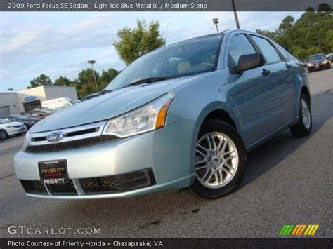 Light Ice Blue Metallic Ford Focus Se Sedan Medium Stone