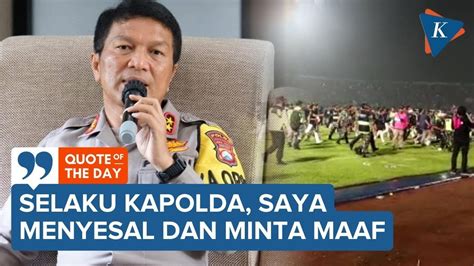 Kapolda Jatim Akui Ada Kekurangan Dalam Pengamanan Di Kanjuruhan Youtube