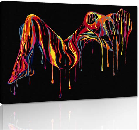 Amazon Sexy Woman Body Painting On Canvas Wall Art Nude Abstract